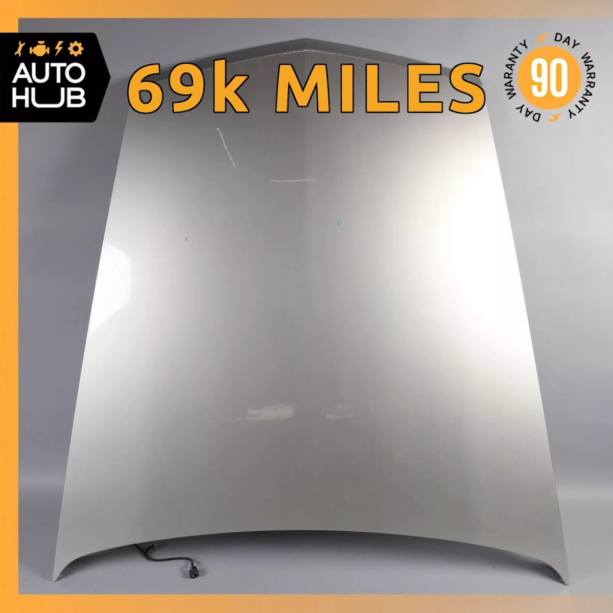 04-08 Cadillac XLR Hood Cover Panel Assembly Light Tarnished Silver OEM 69k - photo 1