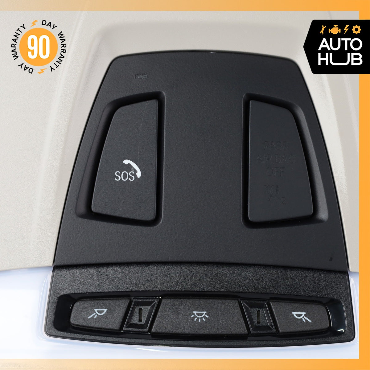 BMW i3 I01 Hybrid Front Overhead Dome Light Switch Panel Gray 61316820169 OEM - photo 8