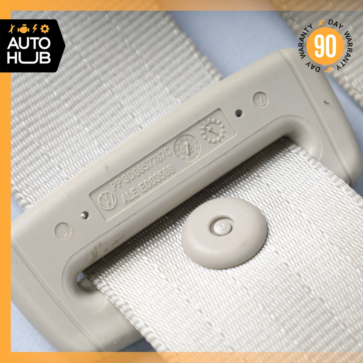 06-13 Bentley Continental Flying Spur Front Right Side Seat Belt Beige OEM 80k - photo 17