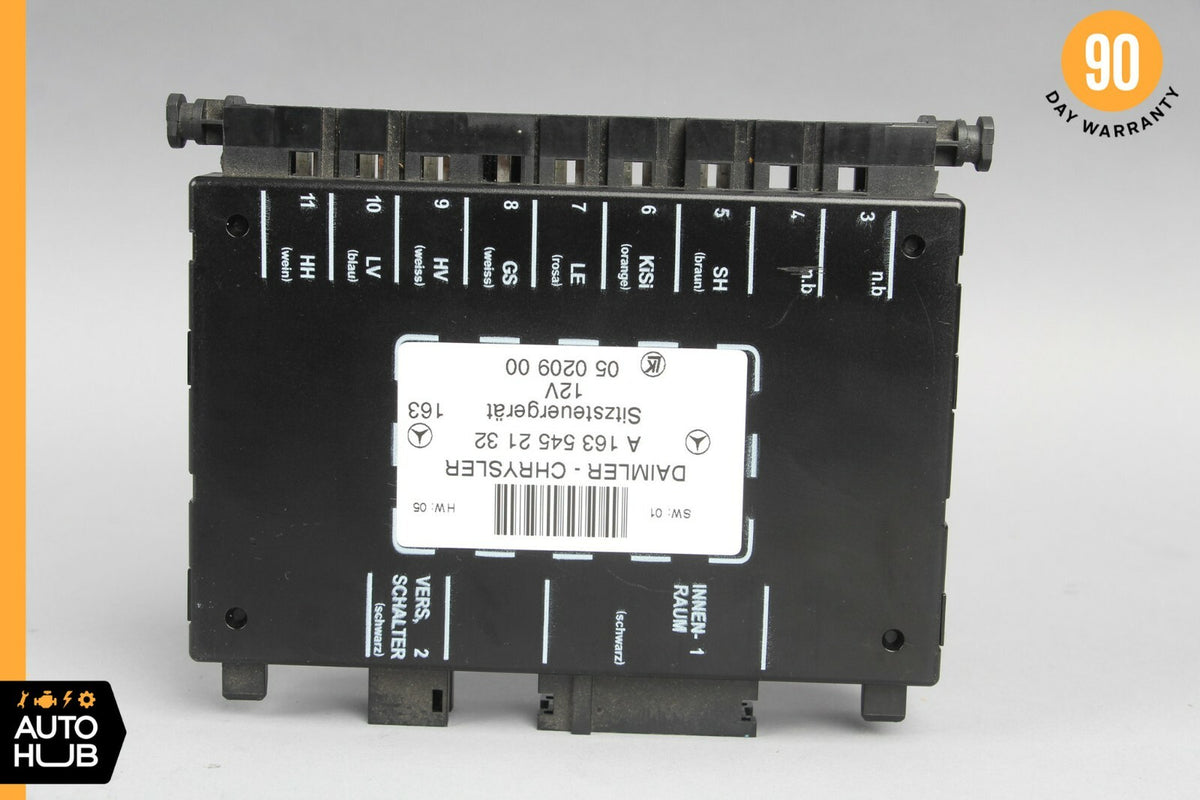98-05 Mercedes W163 ML320 ML500 Seat Control Module Front Left Or Right OEM - photo 7