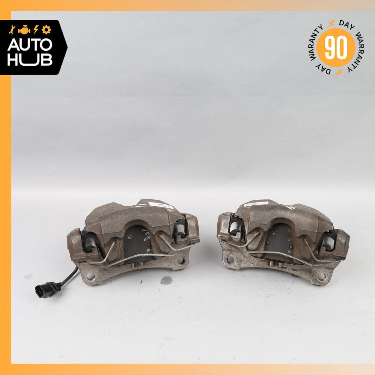 17-24 Audi B9 A4 Front Left & Right Side Brake Caliper Calipers Set OEM 56k - photo 2