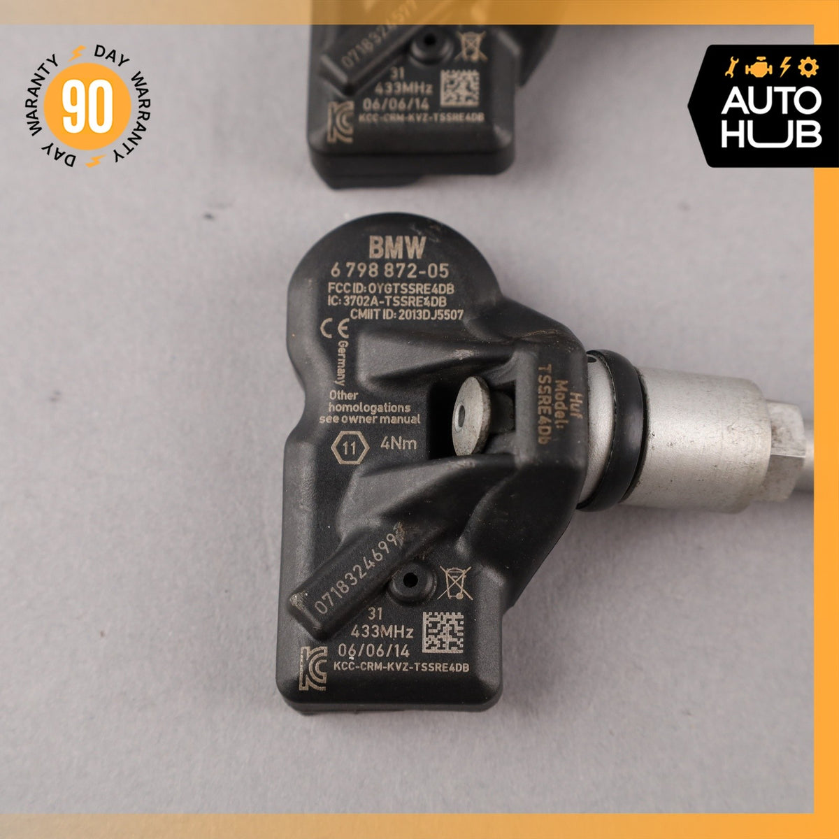 10-15 BMW E84 X1 TPMS Tire Pressure Sensor Sensors Set 433.92 MHZ OEM - photo 11