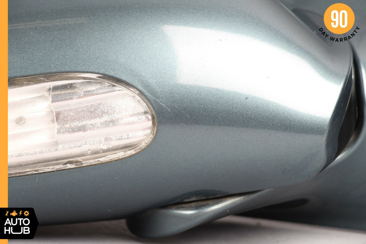 04-08 Mercedes R230 SL500 SL600 Side Rear View Door Mirror Right Blue OEM - photo 9