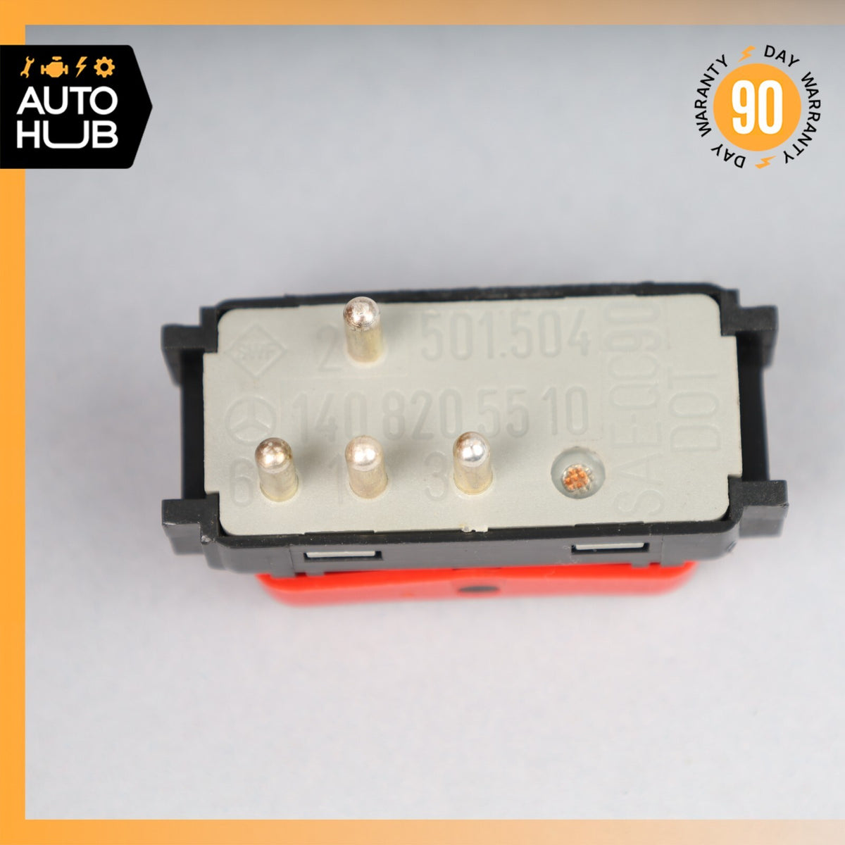 90-95 Mercedes R129 SL320 S500 Hazard Warning Light Switch Button 1408205510 OEM - photo 5