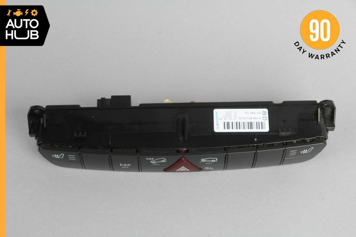 06-12 Mercedes W164 ML320 GL450 Dash Hazard Heated Seats ESP Control Panel OEM - photo 5