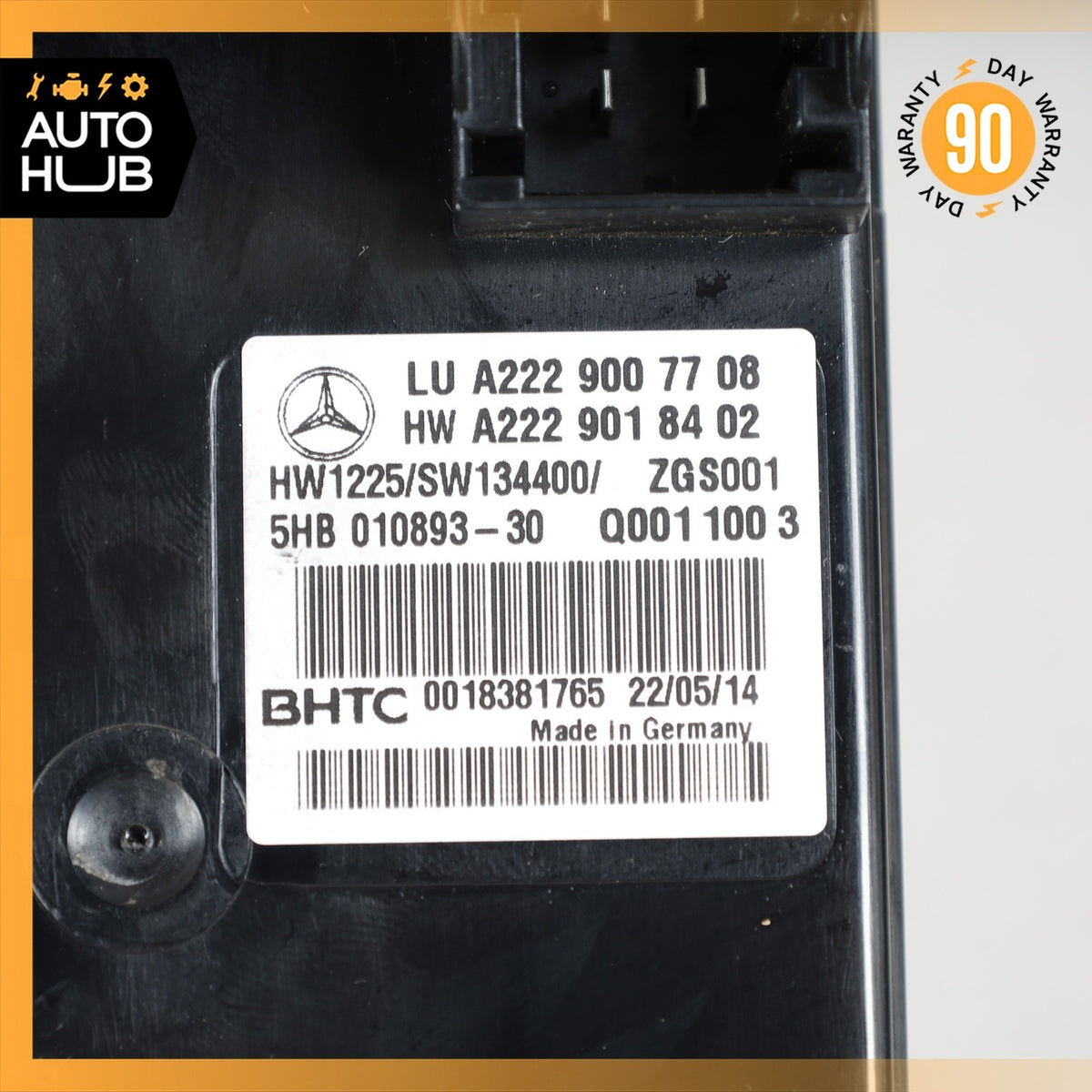 Mercedes W222 S65 AMG Temperature A/C Climate Control Module Unit 2229007708 OEM - photo 6