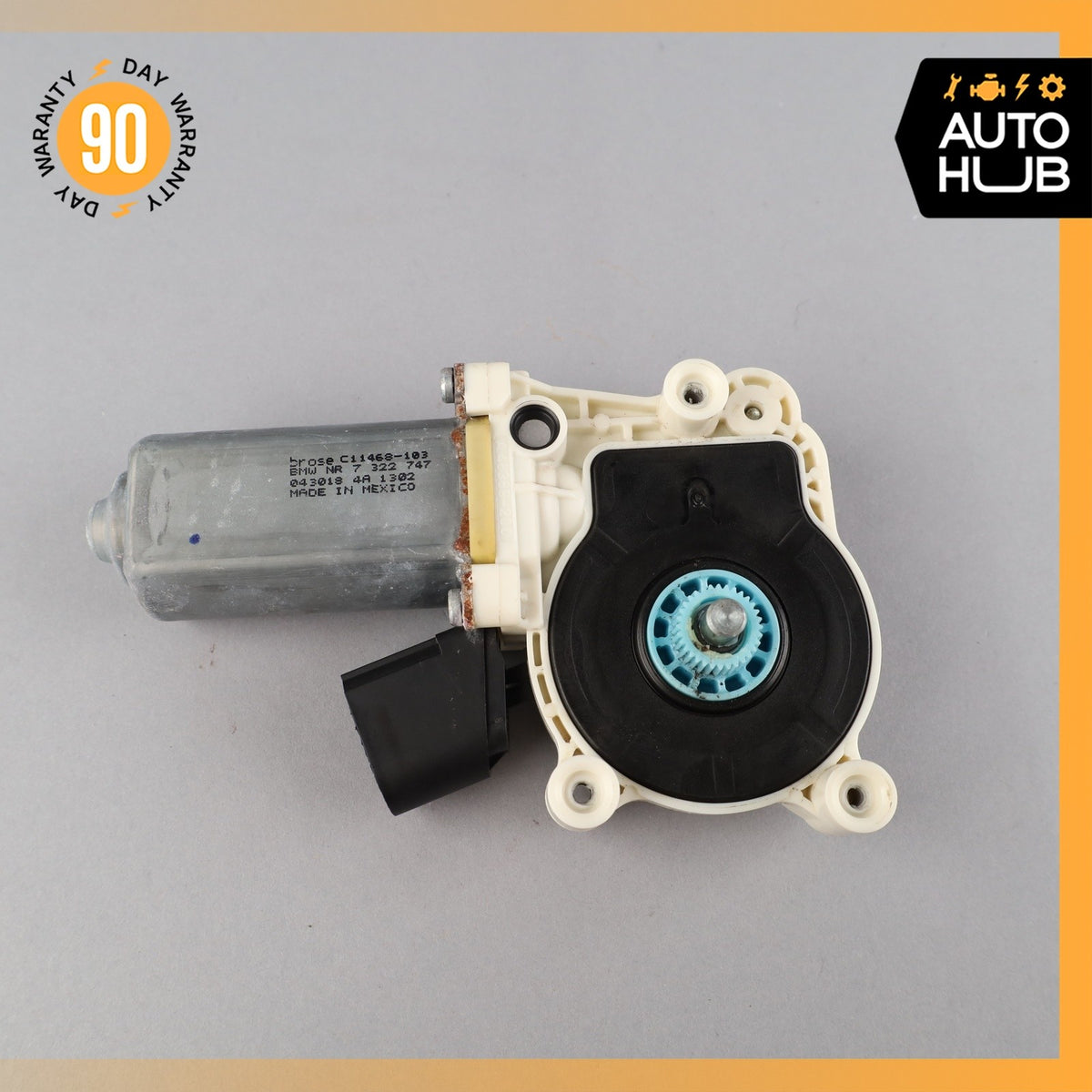 14-19 BMW F15 X5 X6 Front or Rear Left Window Regulator Motor 67627322747 OEM - photo 5