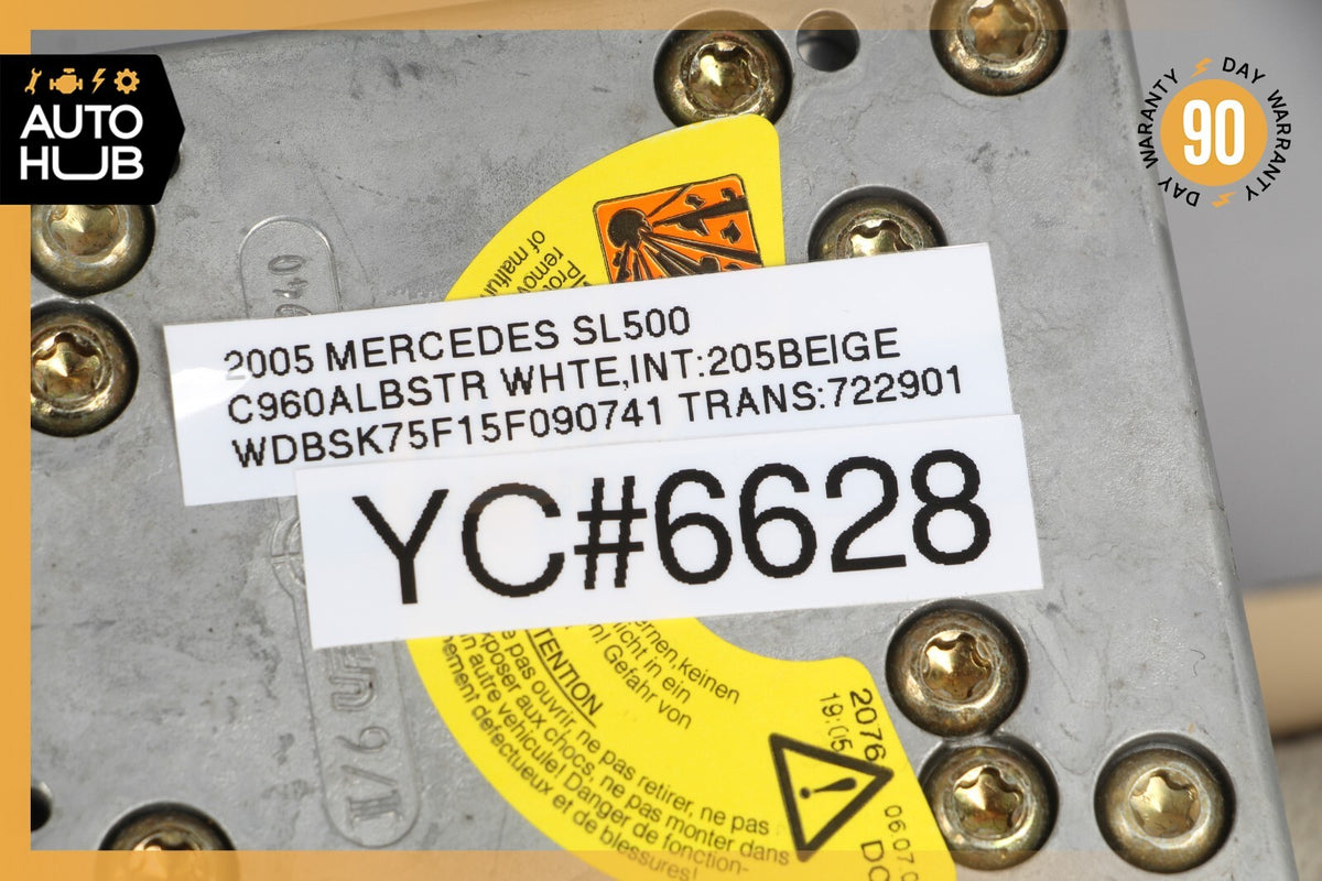 03-06 Mercedes R230 SL500 SL55 AMG Left Side Seat Belt Retractor Beige OEM - photo 9