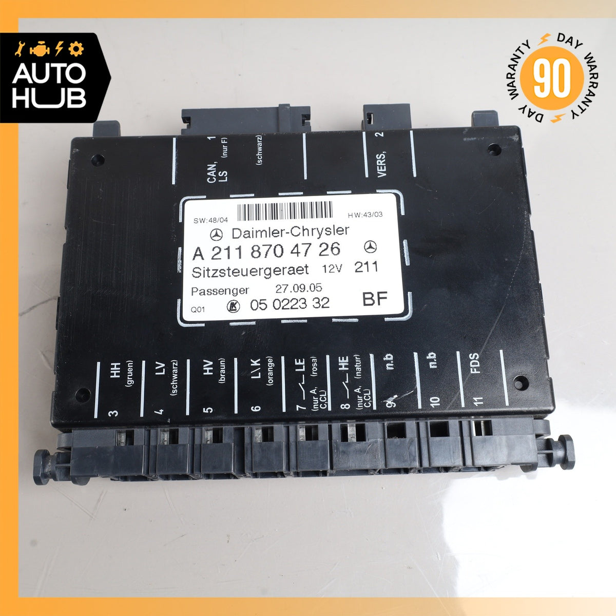 03-09 Mercedes W209 CLK350 E320 CLK500 Right Passenger Seat Control Module OEM - photo 8