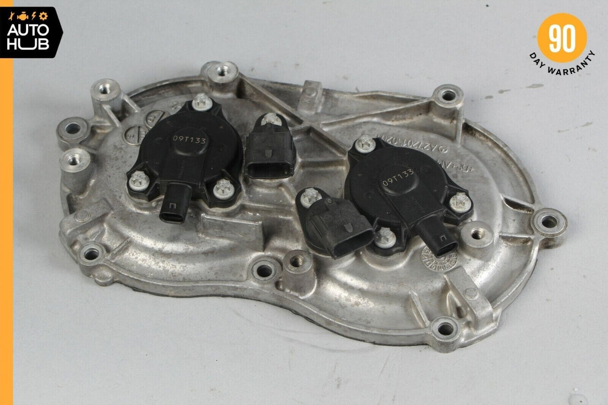 Mercedes W221 S550 E350 Front Left Side Engine Timing Chain Cover Plate OEM - photo 1