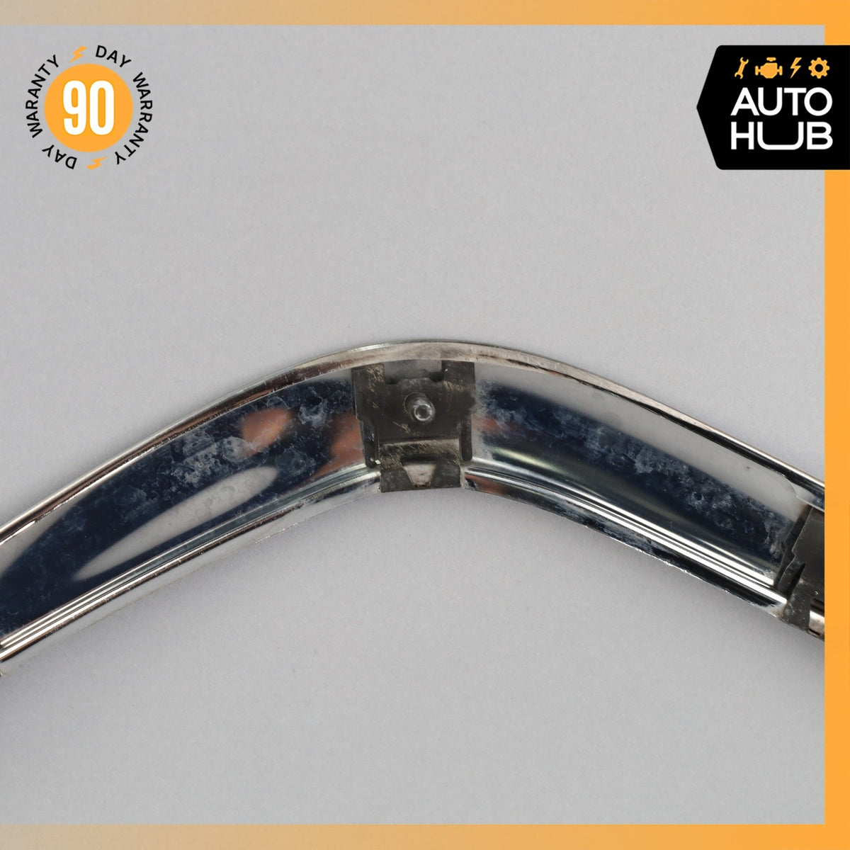 93-99 Mercedes W140 CL600 S500 Coupe Front Bumper Right Molding Trim Chrome OEM - photo 12