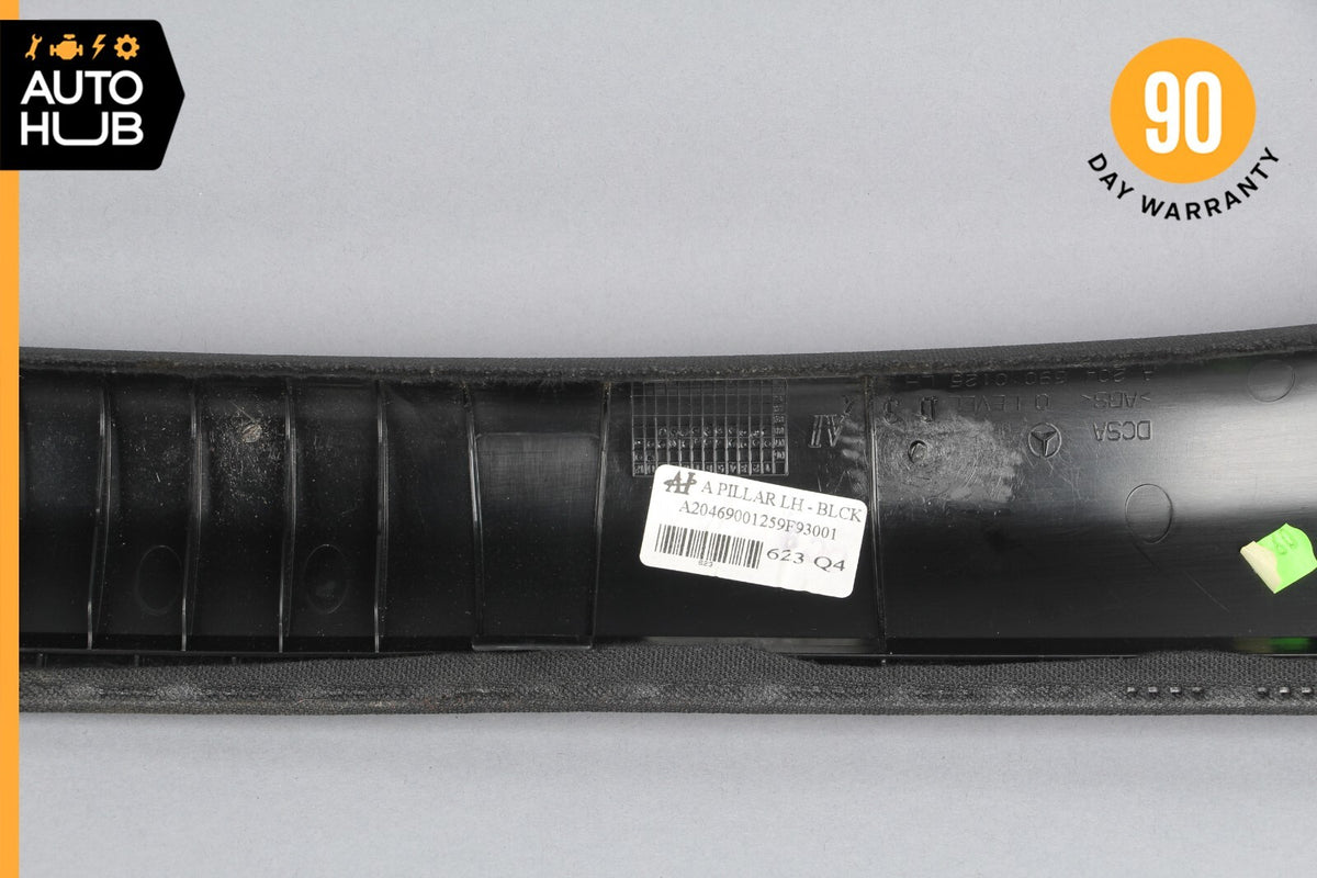 08-14 Mercedes W204 C300 C250 Front Left Interior Trim Panel A Pillar Black OEM - photo 9