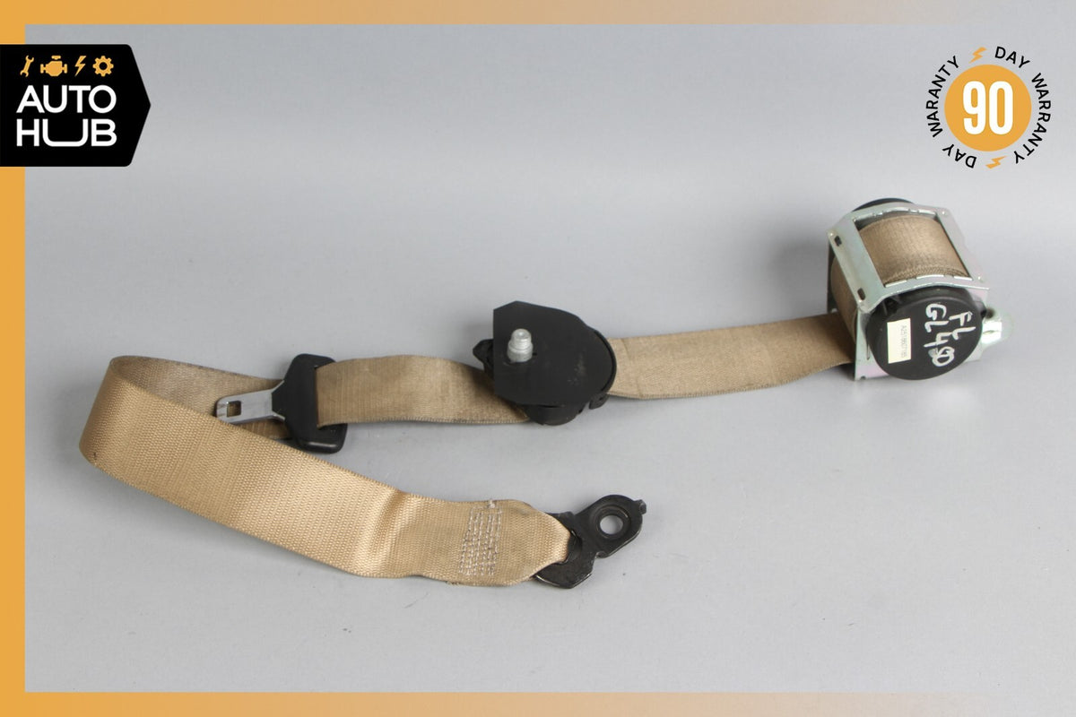 06-08 Mercedes X164 GL450 ML320 Front Left Side Seat Belt Seatbelt Beige OEM - photo 1