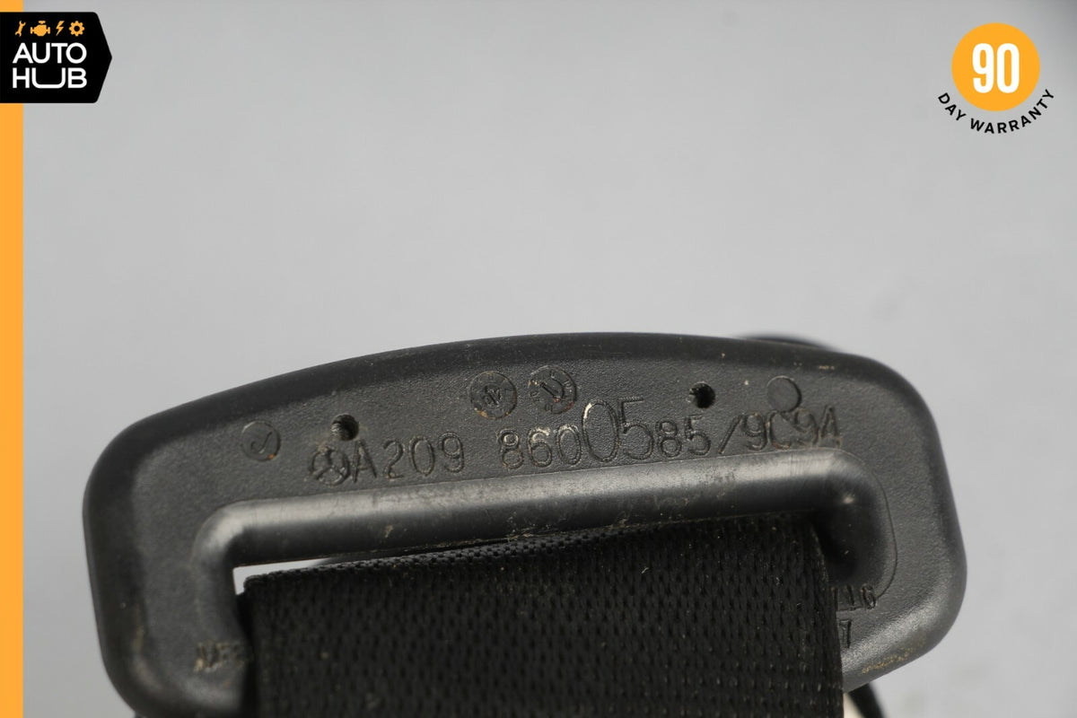 03-09 Mercedes W209 CLK550 CLK320 Rear Left or Right Side Seat Belt Black OEM - photo 8