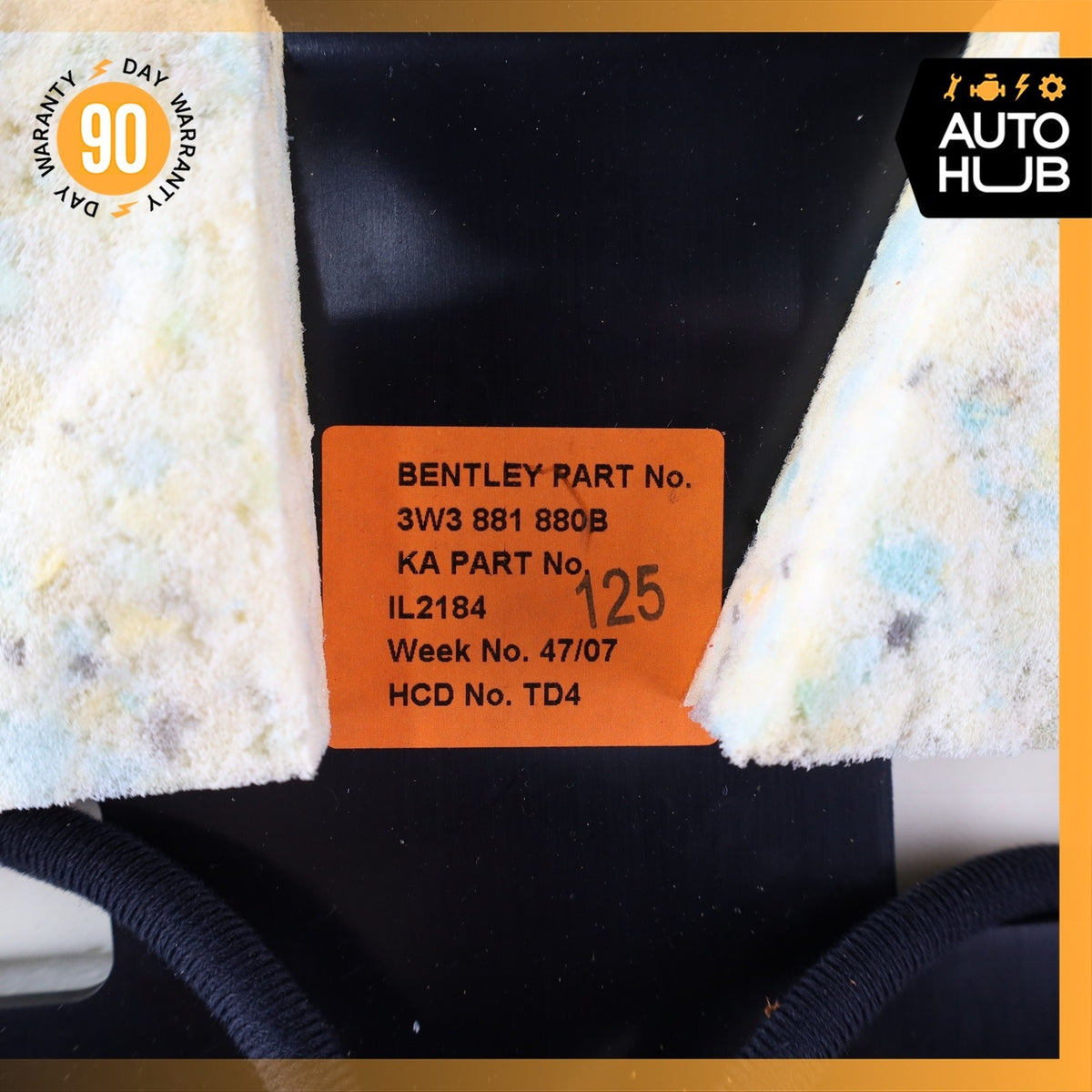 Bentley Continental GTC GT Front Right Side Seat Upper Back Cushion OEM 43k - photo 23