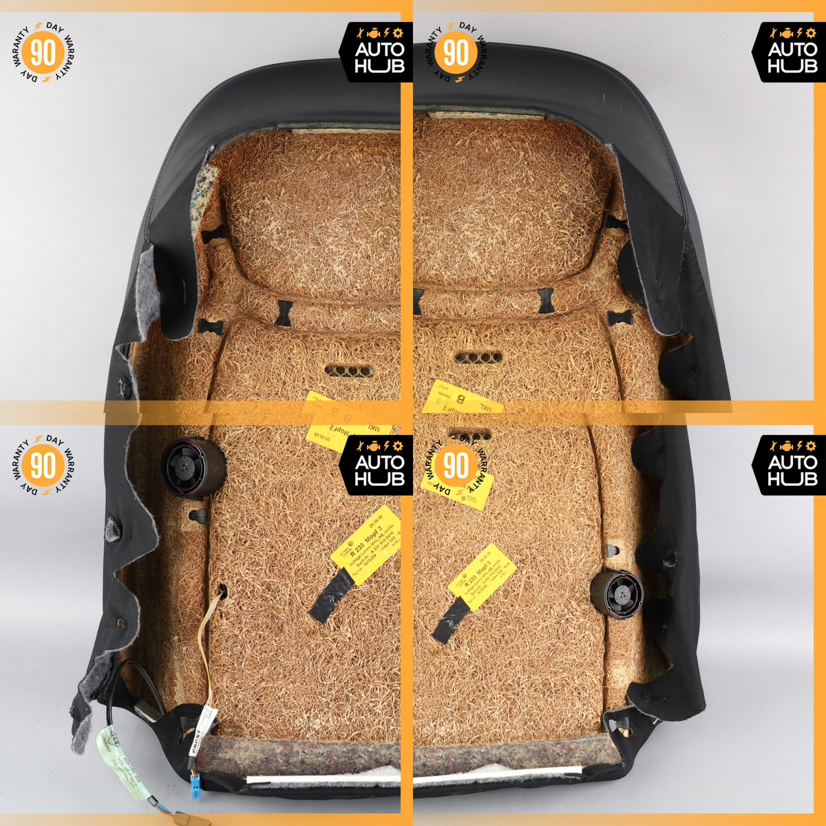 09-12 Mercedes R230 SL550 Top Upper Seat Cushion Right Side Nappa Black OEM - photo 20