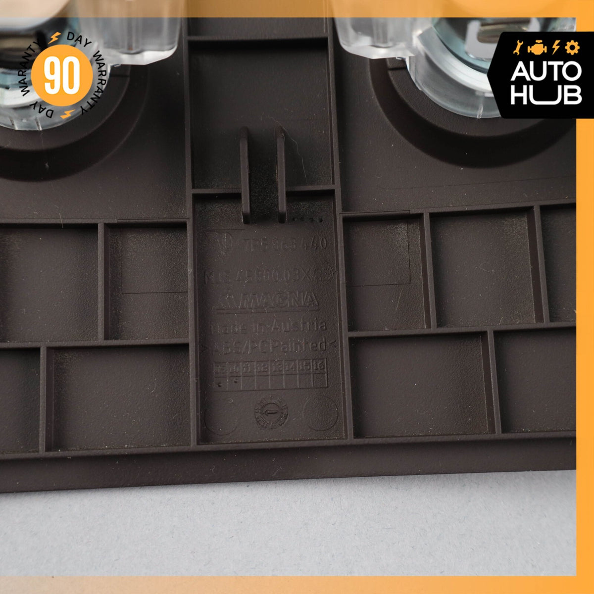 11-18 Porsche Cayenne 958 Hybrid S Rear Center Console Trim Panel Brown OEM - photo 7