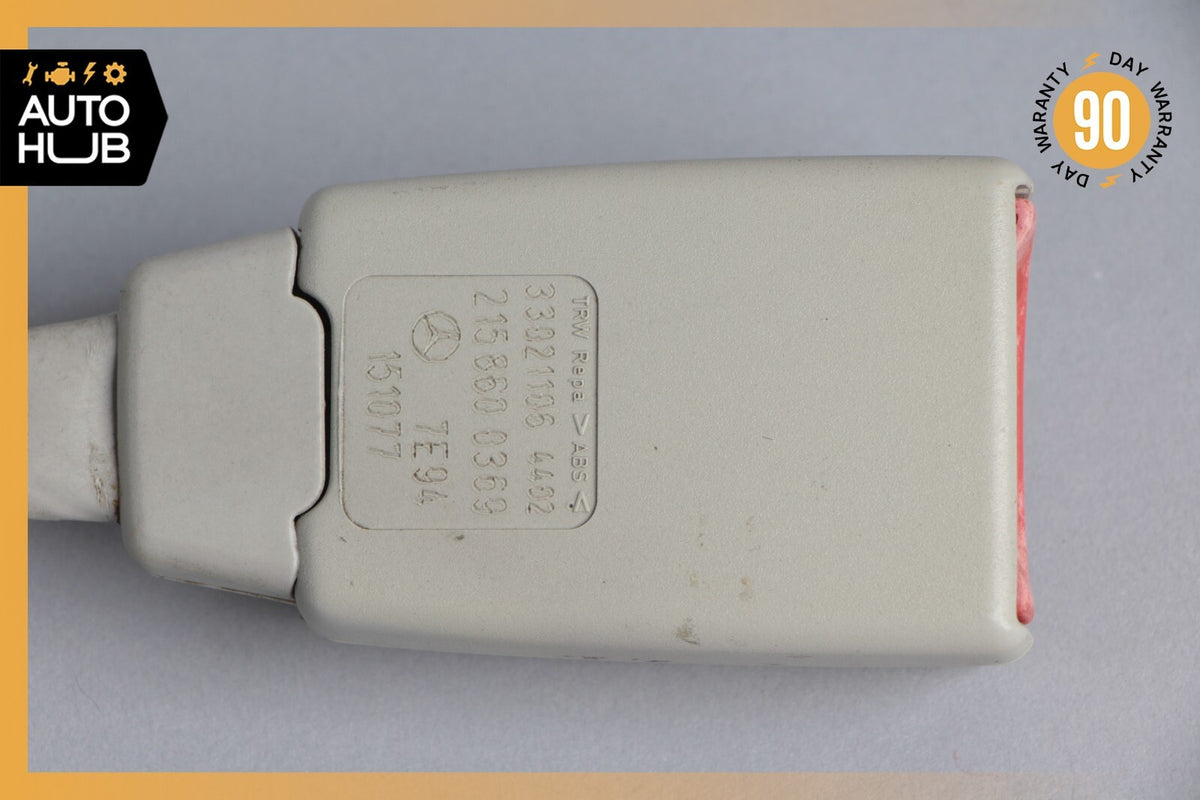 03-06 Mercedes R230 SL500 SL55 Front Left or Right Seat Belt Buckle Gray OEM - photo 8