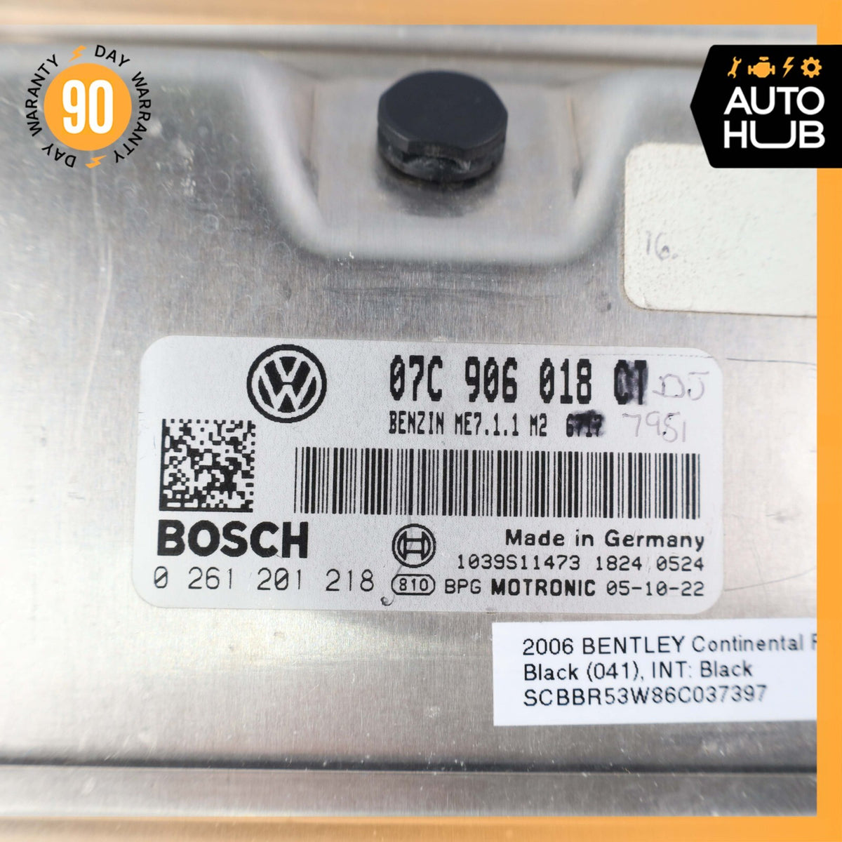 2006 Bentley Continental Flying Spur 6.0L W12 Engine Control Module ECU OEM 67k - photo 8