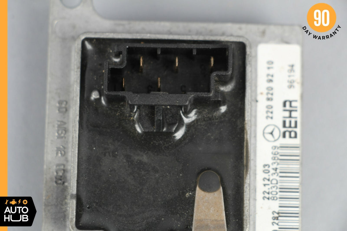 00-06 Mercedes W220 S500 S600 Rear AC Air Conditioning Blower Resistor OEM - photo 5