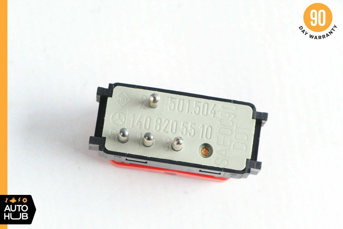 90-95 Mercedes R129 SL320 Hazard Warning Light Switch Button 1408205510 OEM - photo 5