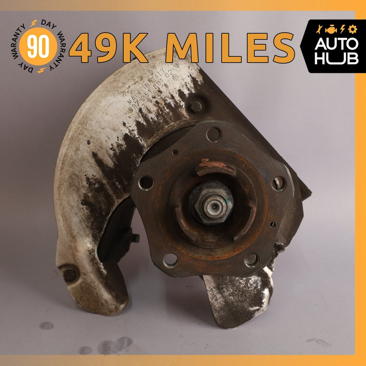 Porsche Boxster 987 Front Left Driver Spindle Knuckle Hub 99734165705 OEM - photo 1