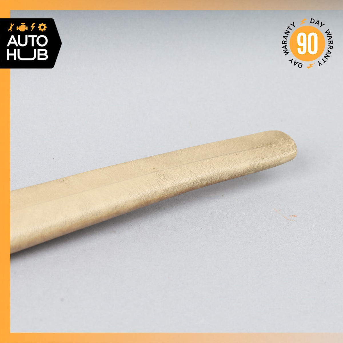 Mercedes W126 420SEL Front Left Door Window Panel Trim Beige OEM - photo 5