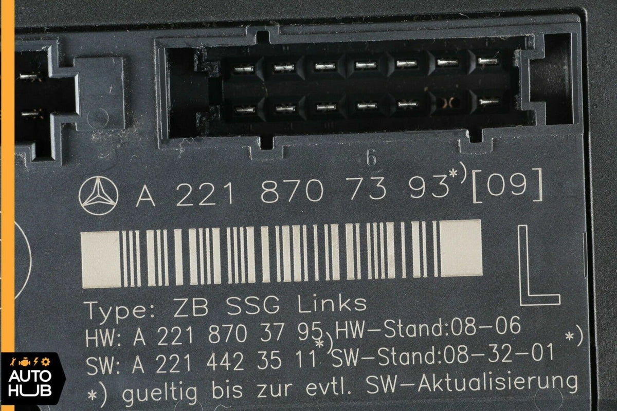 07-13 Mercedes W221 S550 S400 Front Left Driver Side Under Seat Control Unit OEM - photo 7