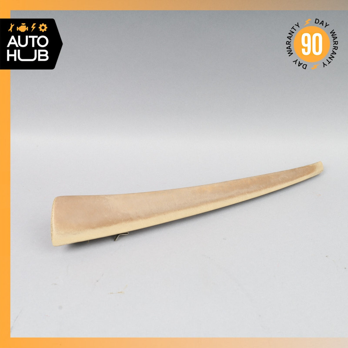 Mercedes W126 420SEL Front Left Door Window Panel Trim Beige OEM - photo 6