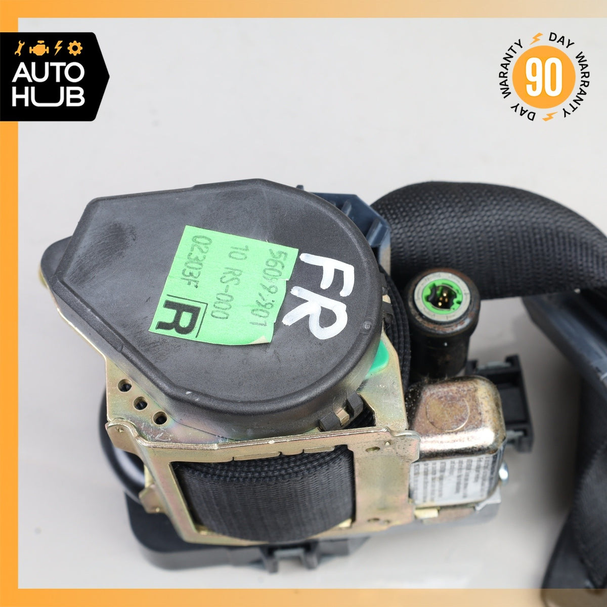 00-03 Mercedes W210 E430 E320 Seat Belt Retractor Front Right Side Black OEM - photo 10