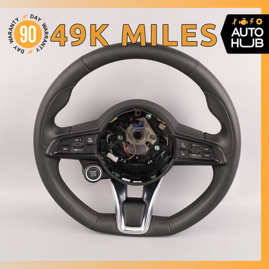 17-22 Alfa Romeo 952 Giulia Stelvio Sport Driving Steering Wheel Flat Bottom OEM - photo 1