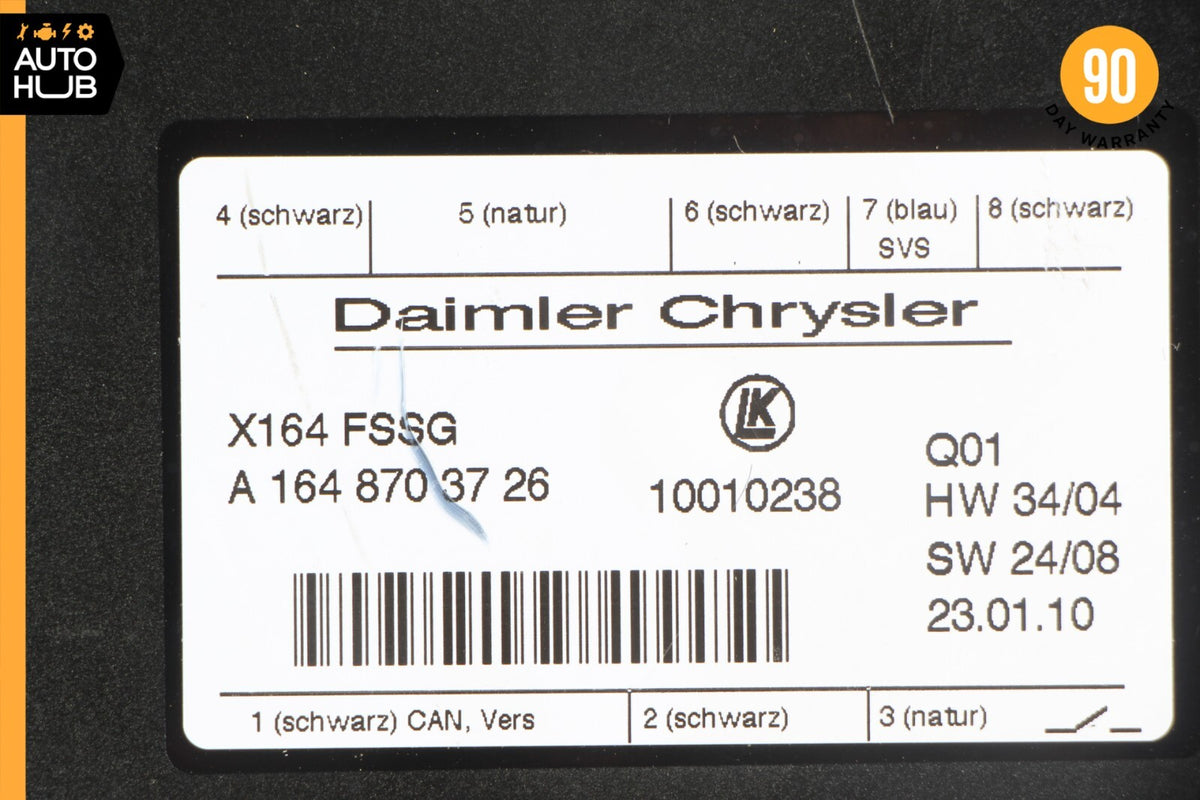 07-12 Mercedes X164 GL450 GL350 Third Seat Row Power Folding Control Module OEM - photo 9