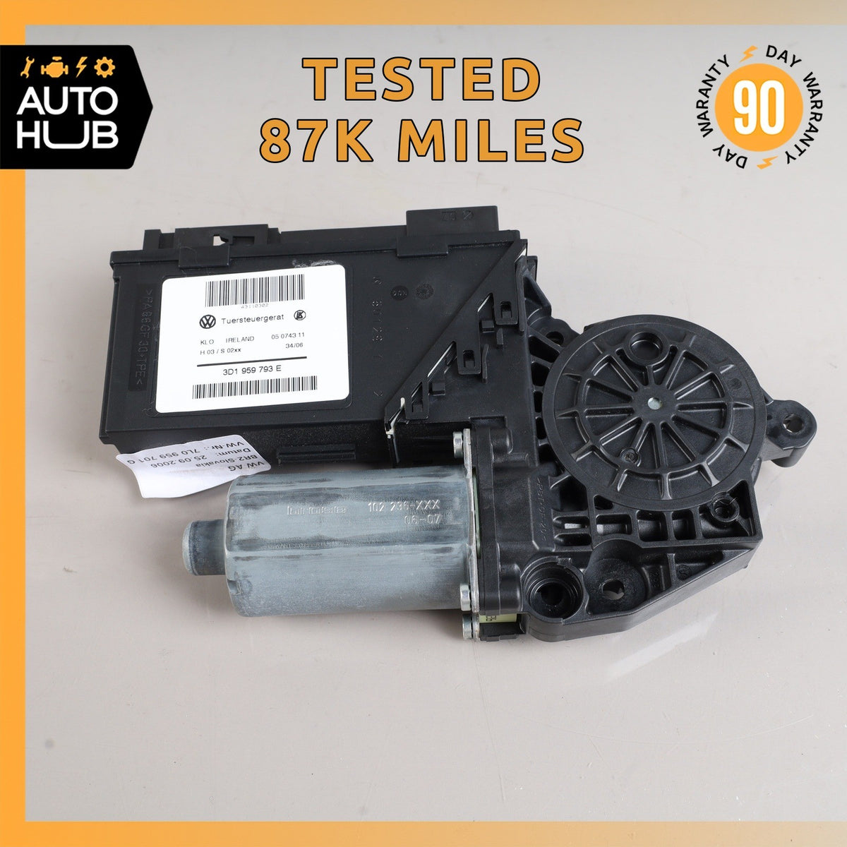 Porsche Cayenne 955 Front Left Door Power Window Motor 3D1959793E OEM - photo 1