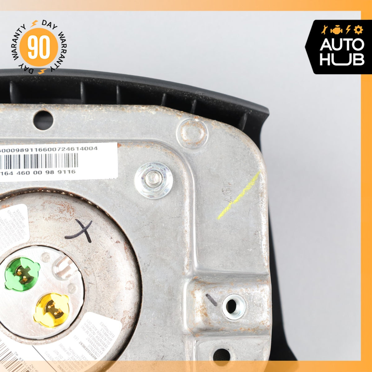 06-08 Mercedes W164 ML63 GL450 Driver Steering Wheel Airbag Air Bag Black OEM - photo 7