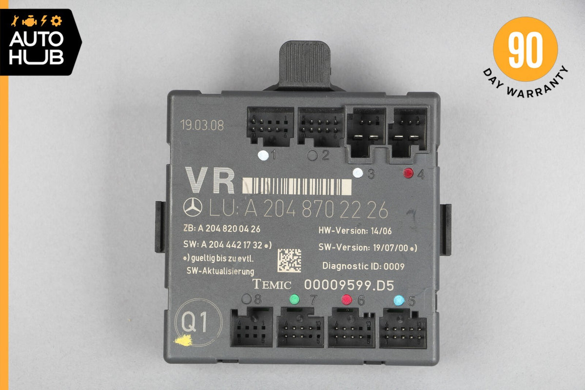 08-18 Mercedes W204 C350 C250 E400 Front Right Side Door Control Module OEM - photo 9