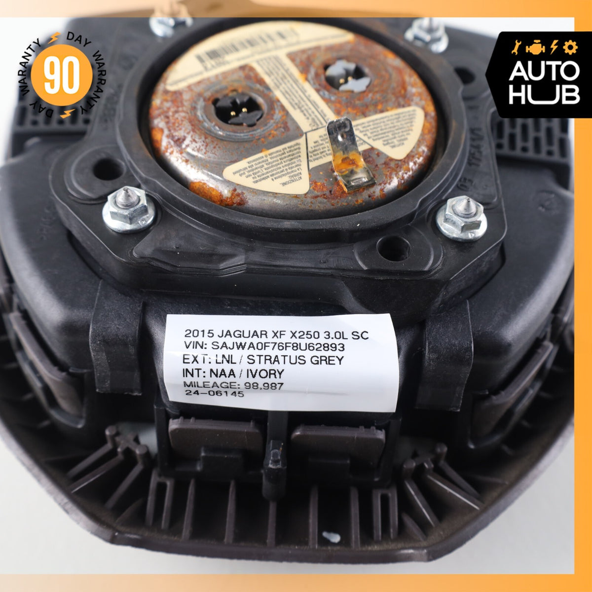 Jaguar X250 XF Steering Wheel Airbag Air Bag Brown OEM - photo 5