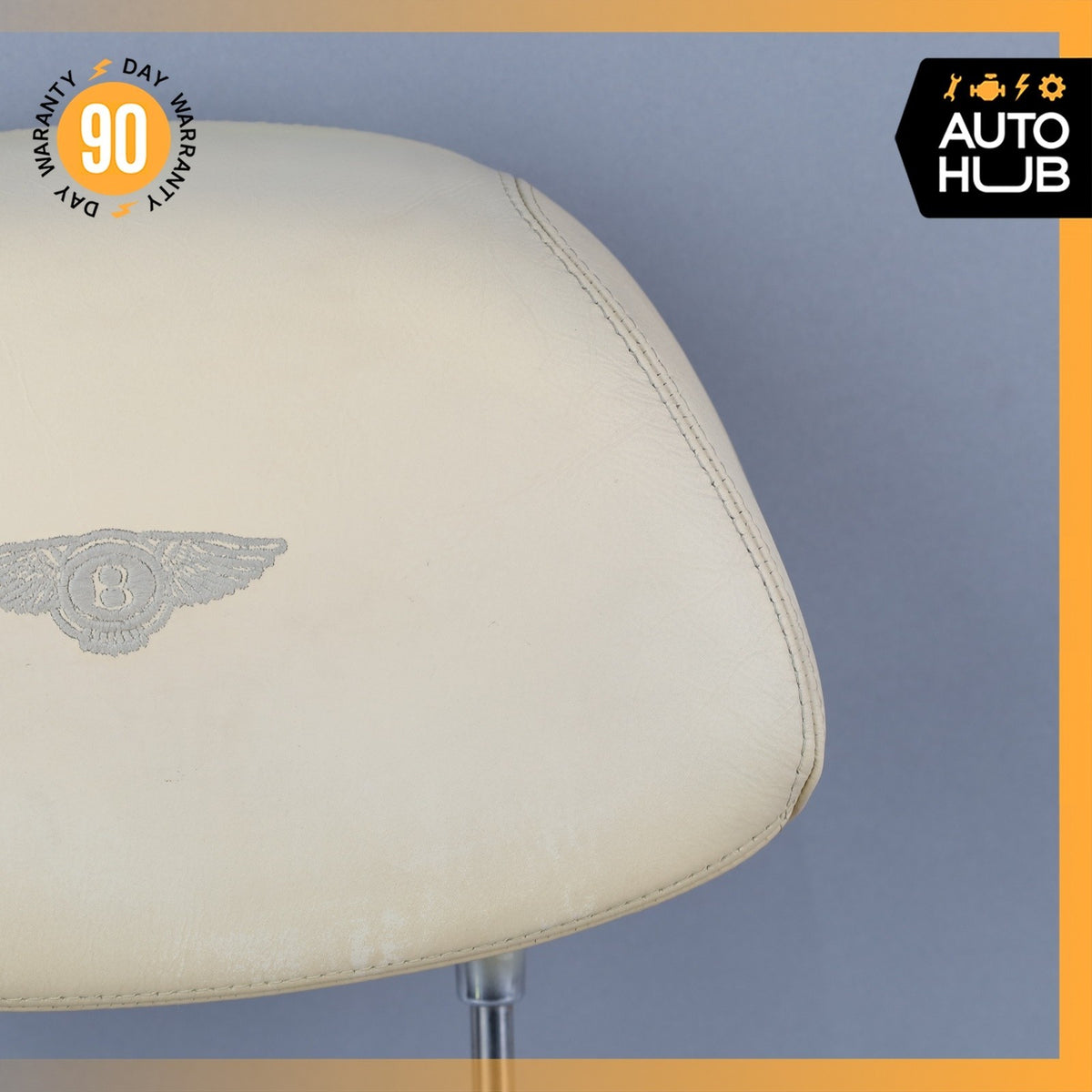 Bentley Arnage Front Left or Right Seat Headrest Head Rest Beige OEM 42k - photo 3