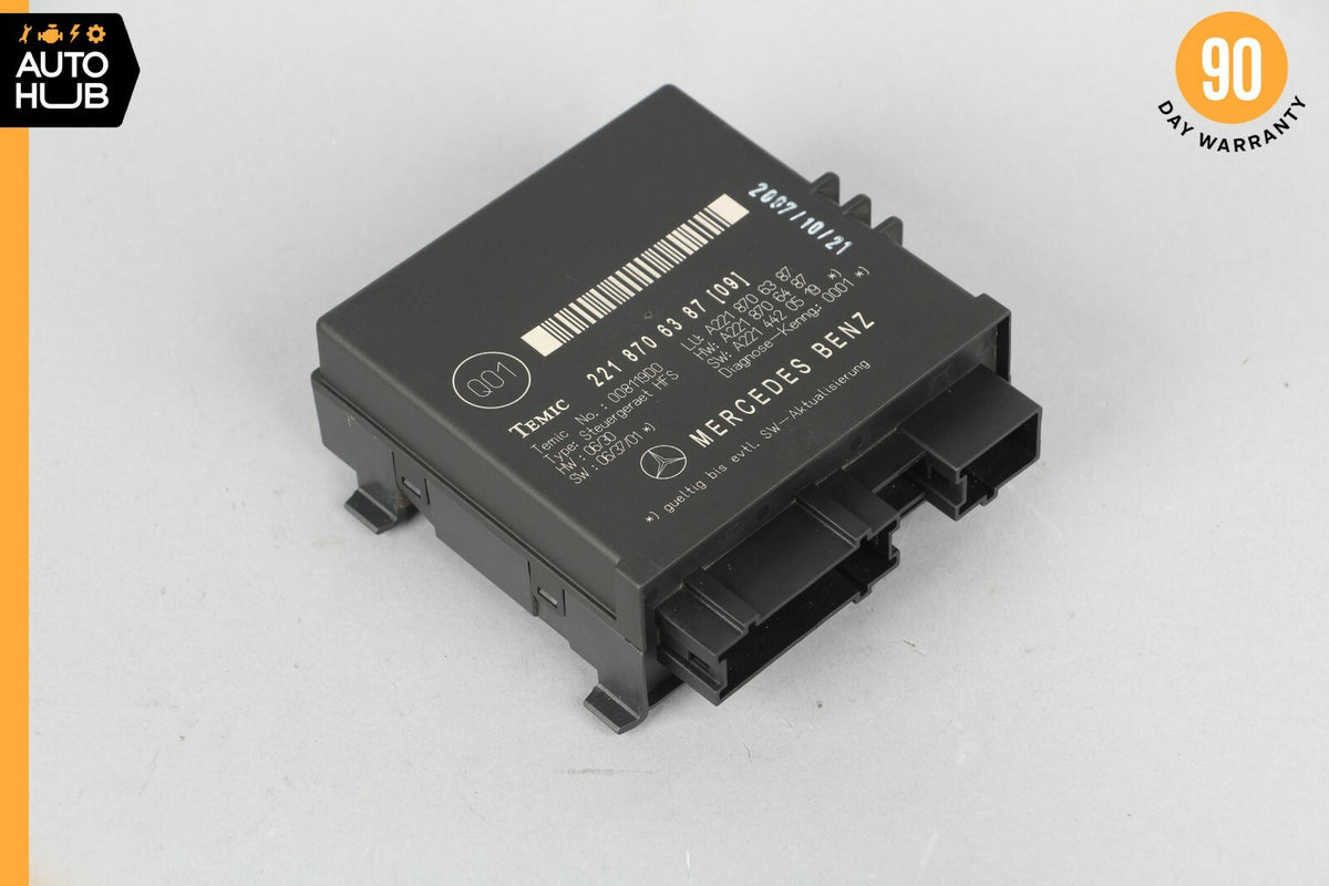 07-09 Mercedes W216 CL550 S550 Trunk Release Remote Open Close Control Module - photo 2