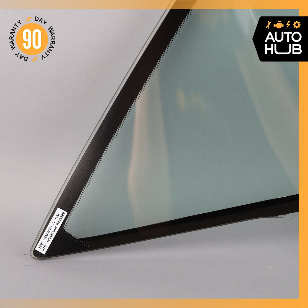 93-99 Mercedes W140 CL600 S600 Coupe Rear Left Side Quarter Window Glass OEM - photo 19