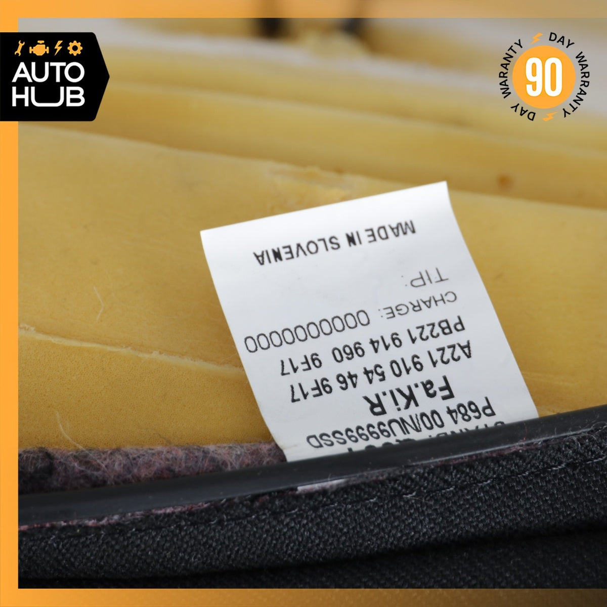 07-09 Mercedes W221 S600 Front Right Side Lower Seat Cushion Exclusive Black OEM - photo 17