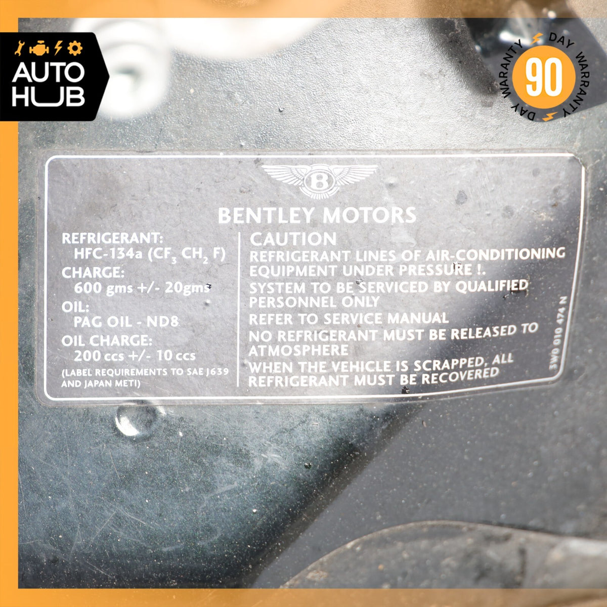 03-10 Bentley Continental GT Front Left Frame Apron Beam Inner Fender OEM - photo 8