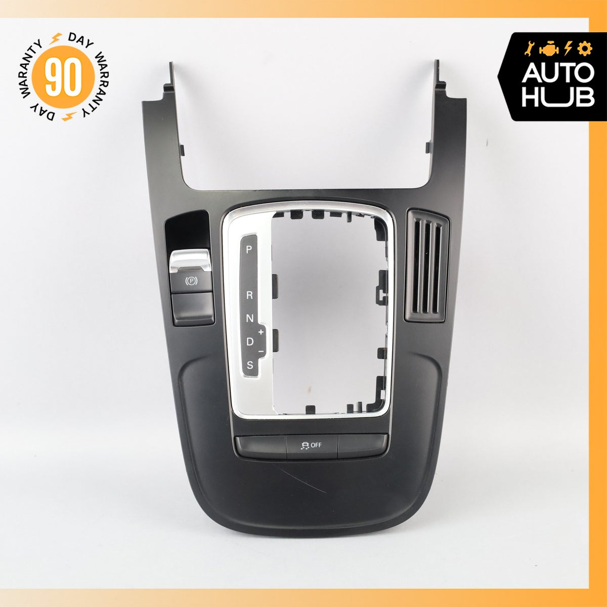 10-12 Audi B8 A4 Center Console Shifter Cover Trim Panel Bezel w/ Switch OEM - photo 2