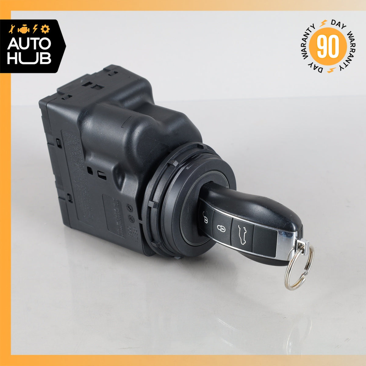 11-18 Porsche Cayenne 958 Start Ignition Switch Module w/ Key 7PP905865E OEM - photo 1