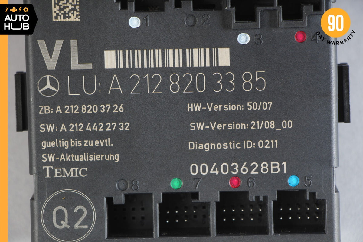 08-18 Mercedes W212 E350 SLK350 E400 Front Left Side Door Control Module OEM - photo 9