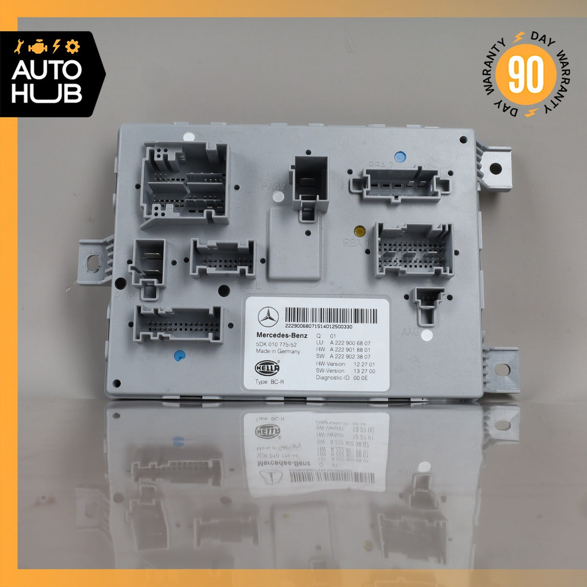 2014 Mercedes W222 S63 AMG Rear Trunk SAM Control Module 2229009306 OEM - photo 5