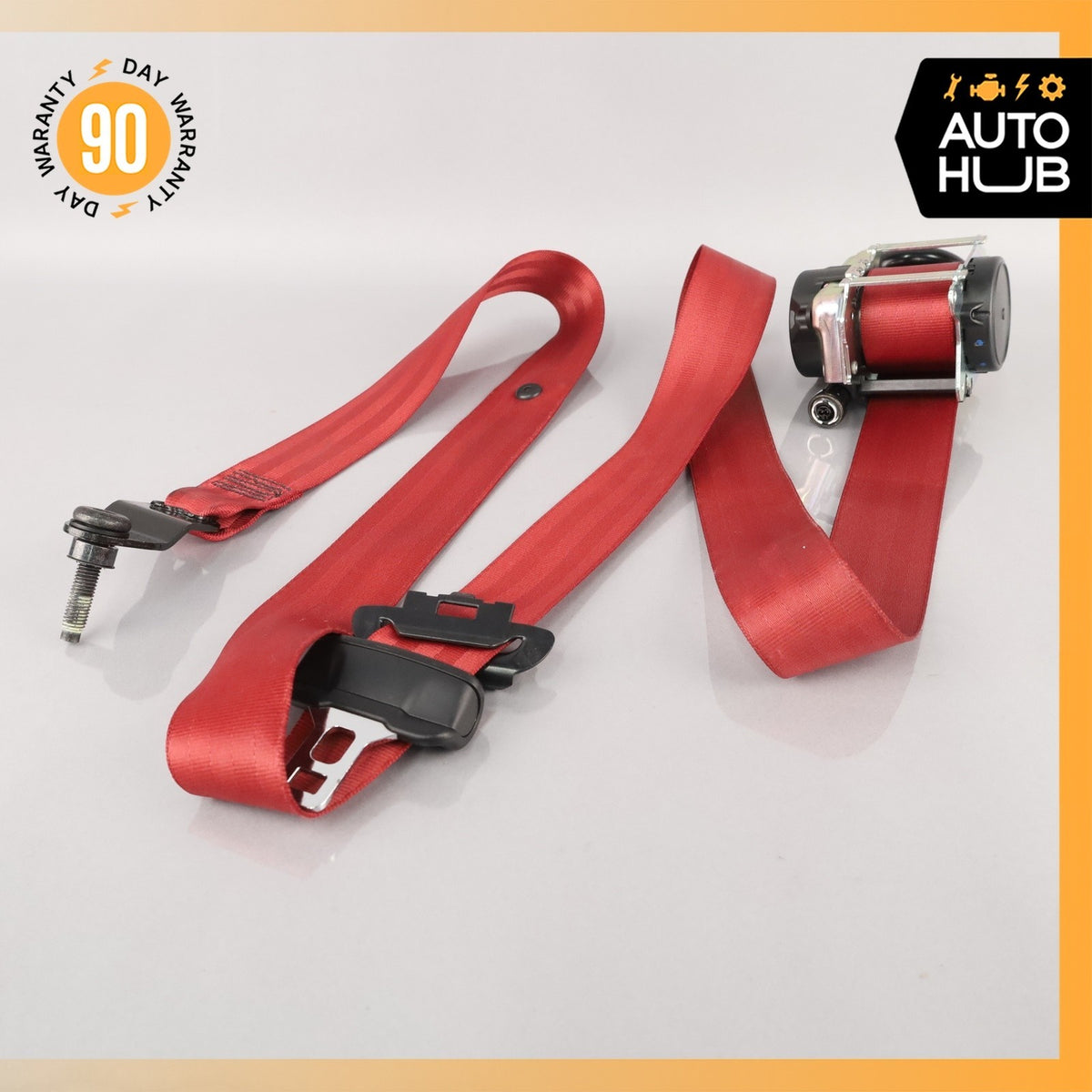 14-24 Jaguar X152 F-Type Front Left Driver Side Seatbelt Retractor Red OEM - photo 1