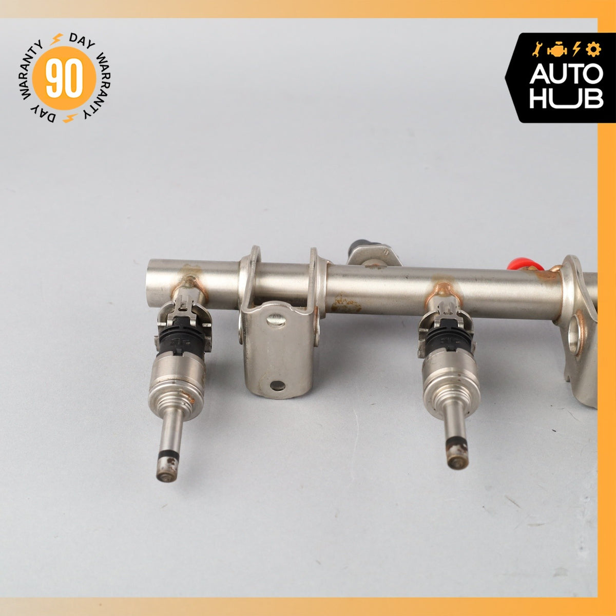 14-18 Porsche Macan Cayenne Fuel Injection Rail Line w/ Injectors Left OEM - photo 4
