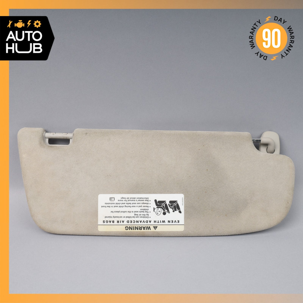Mercedes W221 S600 CL550 S63 Left Side Sun Visor Shade Sunvisor Gray Suede OEM - photo 6