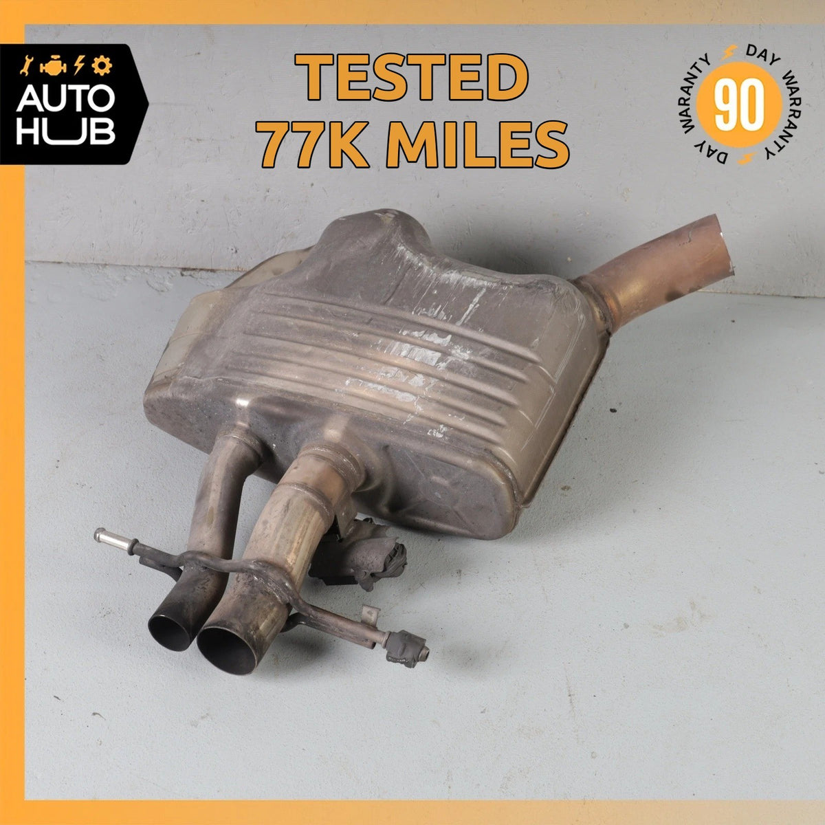 14-17 Mercedes W222 S63 AMG Sedan Exhaust Muffler Left Driver Side OEM 77k - photo 1