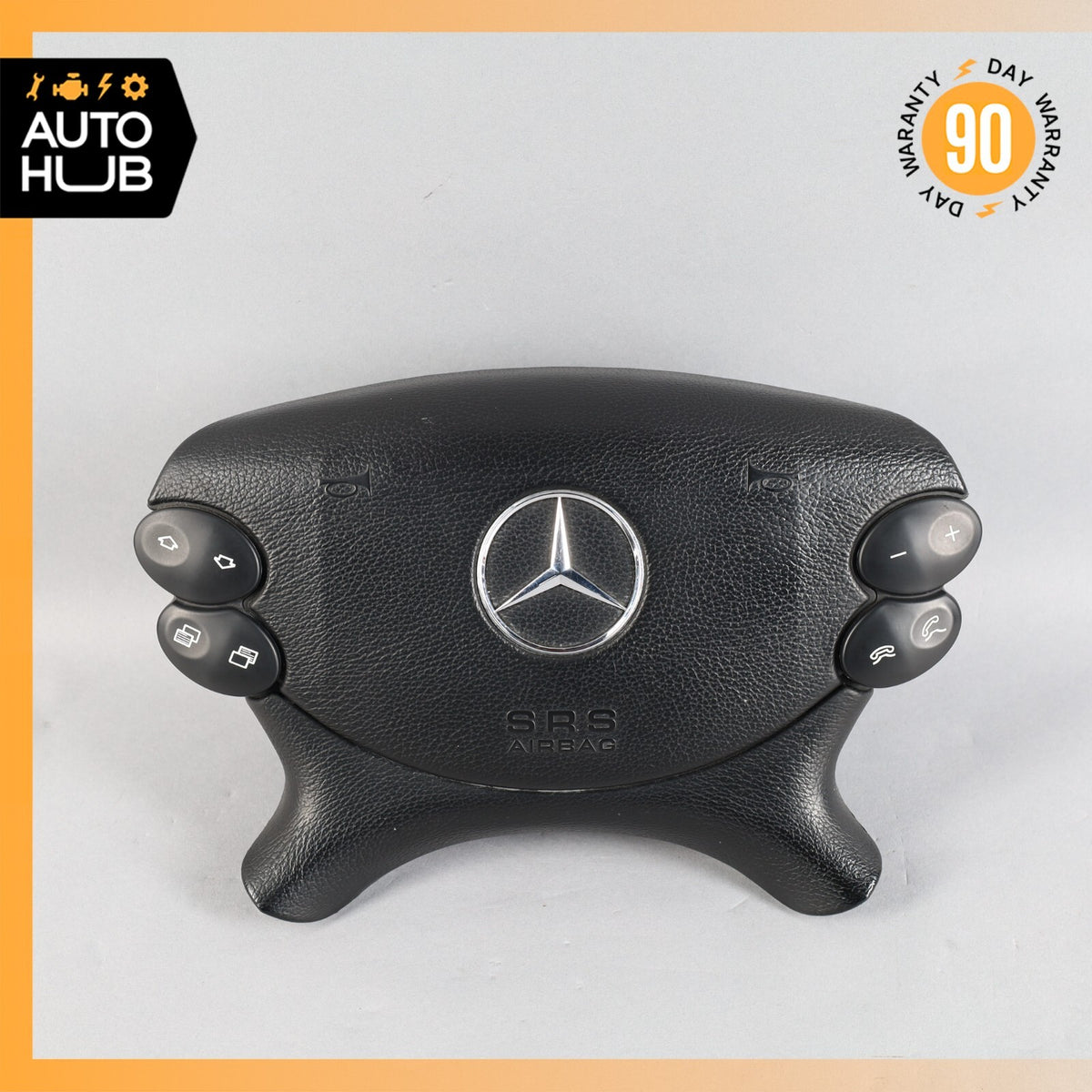 Mercedes R230 SL500 SL55 AMG CLK500 E350 Steering Wheel Airbag Air Bag Black OEM - photo 1